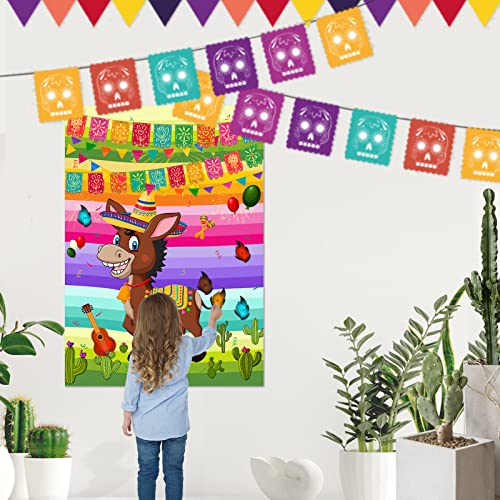 Pin The Tail on The Mexican Donkey Game for Cinco De Mayo Party