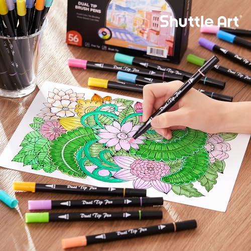Pastel Brush Pens (56 Count)