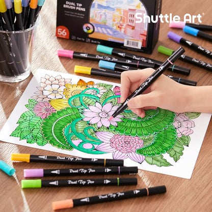 Pastel Brush Pens (56 Count)