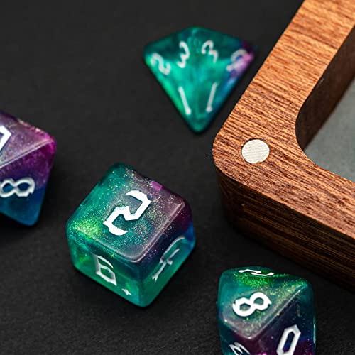 DND Dice Set D&D Polyhedral Dice with Dice Bag (7 Count)