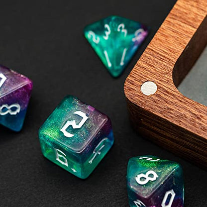DND Dice Set D&D Polyhedral Dice with Dice Bag (7 Count)