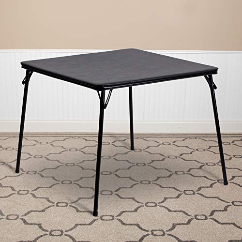 White 33.5" Square Folding Table
