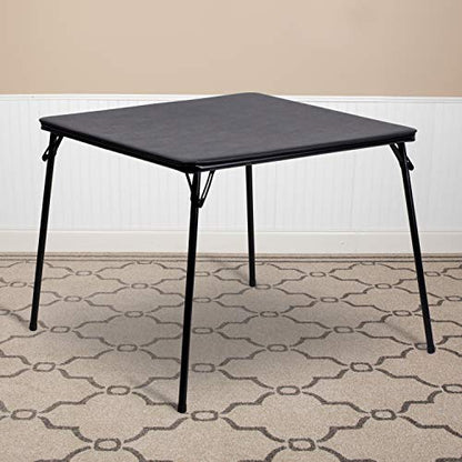 White 33.5" Square Folding Table