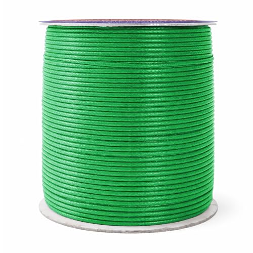 1.5mm Kelly Green Waxed Cord