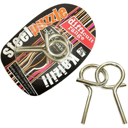 Large Assorted Metal Brain Teaser Puzzles 12 Pack Metal Wire IQ Puzzles with Paper Box Gift Package Great Educational Intelligence Games Toys Party Favors for Kids Adults