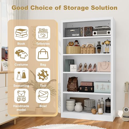 5 Shelf Metal Bookcase
