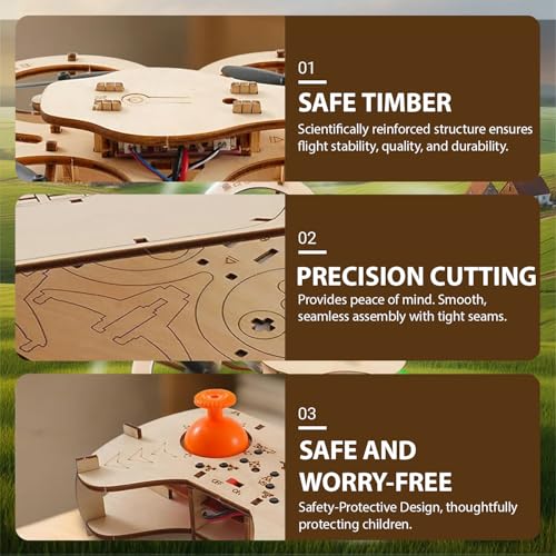 2026 New Diy Wooden Rc Drone Kit