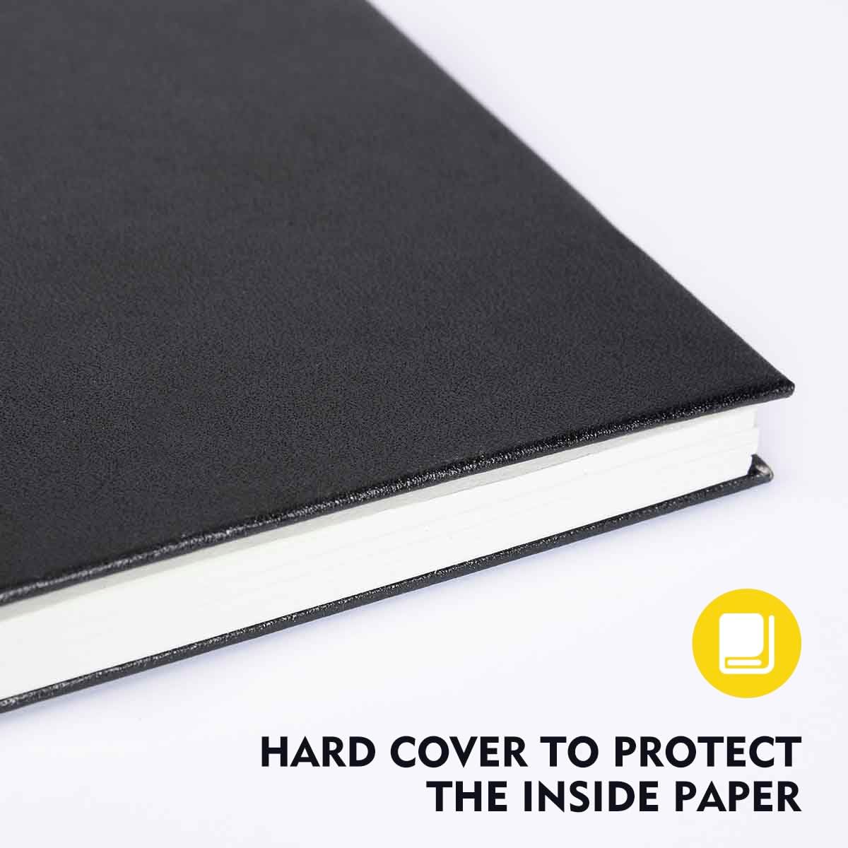 CONDA 9"x12" Double-Sided Hardbound Sketchbook, 60 Sheets, Heavyweight Hardcover Sketchbook, Spiral Sketch Pad, Durable Acid Free Drawing Paper for Drawing Painting - Crafty Corner
