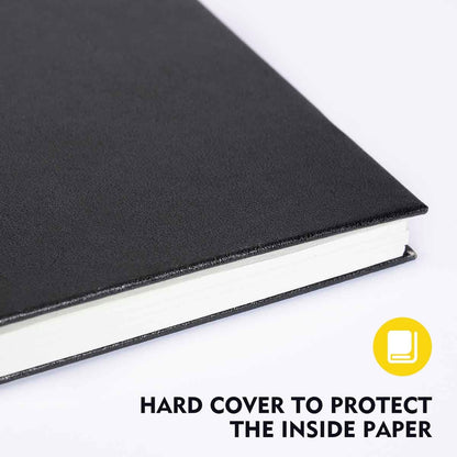 CONDA 9"x12" Double-Sided Hardbound Sketchbook, 60 Sheets, Heavyweight Hardcover Sketchbook, Spiral Sketch Pad, Durable Acid Free Drawing Paper for Drawing Painting - Crafty Corner