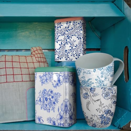 36 Pack 9 Styles Decoupage Napkins Blue Floral Chinoiserie Decor (36 Count)