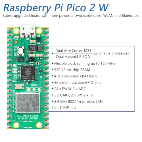 Omni Wheel Car Kit for Raspberry Pi Pico 2 W