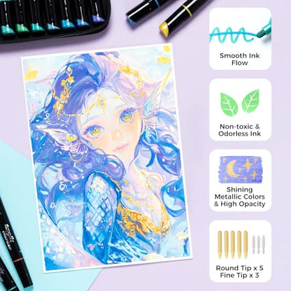 Acrylic Paint Pens 90 Colors (90 Count)