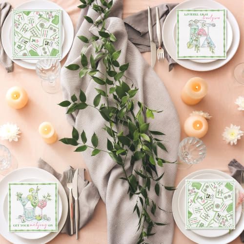 200 Pieces Mahjong Cocktail Napkins 2 (200 Count)