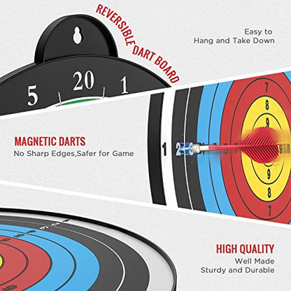 Dart Board 12pcs Magnetic Darts