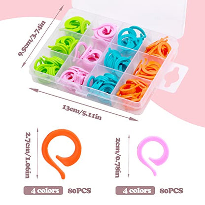 Stitch Markers for Crocheting Knitting 160pcs Crochet Stitch Markers