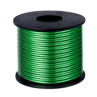 95FT 14 Gauge Bendable Green Aluminum Craft Wire for Jewelry Making Craft (95 Foot)