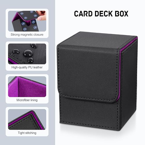 Card Deck Box for Trading Cards (4 Count)