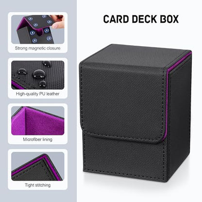 Card Deck Box for Trading Cards (4 Count)
