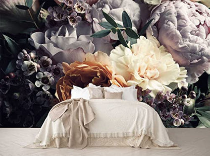 Floral Wallpaper Mural for Bedroom (56.25 Sq Ft)
