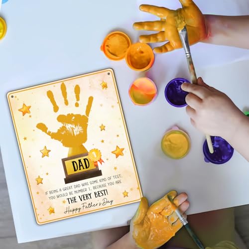 World's Best Dad Trophy from Baby Handprint Keepsake
