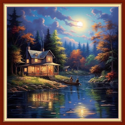 Stamped Cross Stitch Kits Full Range of Embroidery Needlework Starter Kits for Beginners Adults 11CT Embroidery Patterns Art Crafts DIY Needlepoint Kits