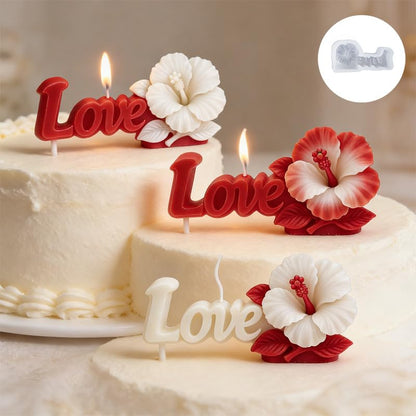 3D Flower Love Resin Molds for Candle Making