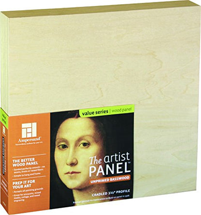 Ampersand Artist Panel Unprimed Basswood