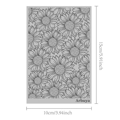 Polymer Clay Sunflower Texture Sheets for Earring Jewelry Making