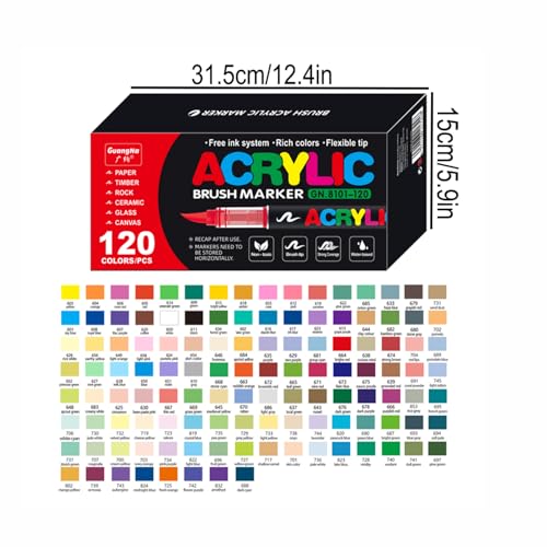 Acrylic Paint Markers (120 Count)
