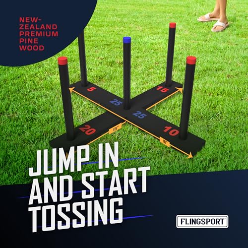 Ring Toss Game with 6 Rings & Case (7 Count)