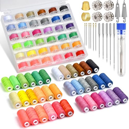140 Pcs Sewing Thread Kit (125 Count)