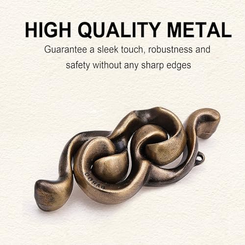 6 PCS Metal Brain Teaser Puzzles for Adults and Kids (72 Count)