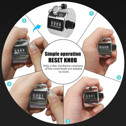 Metal Hand Tally Clicker Counter