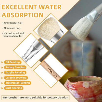 Pottery Glaze Brushes (16 Count)