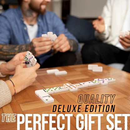 Mexican Train Dominoes Deluxe Aluminum Case