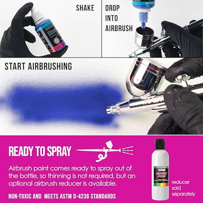Opaque Hot Pink Acrylic Airbrush Paint