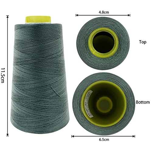 4 Cones of 3000 Yards Each Spool Thread for All Purpose Sewing (36000 Foot)
