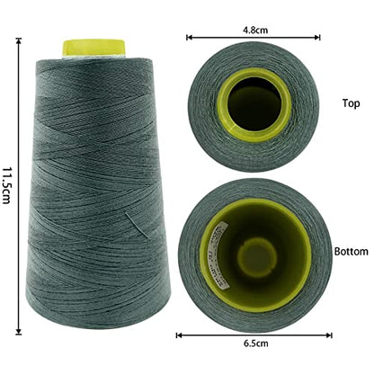 4 Cones of 3000 Yards Each Spool Thread for All Purpose Sewing (36000 Foot)