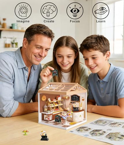 Bread Shop DIY Miniature House Kit for Adults