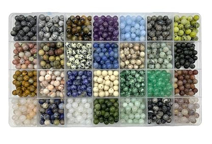 1260Pcs 6mm Natural Gemstone Beads