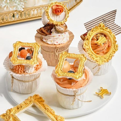 Baroque Frame Silicone Fondant Mold (4 Count)
