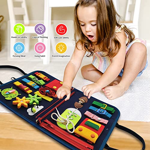 Busy Board Dinosaur Montessori Toys for 3 4 5 Year Old