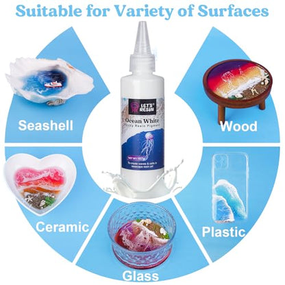 Ocean White Epoxy Resin Pigment 167g (5.89 Ounce)