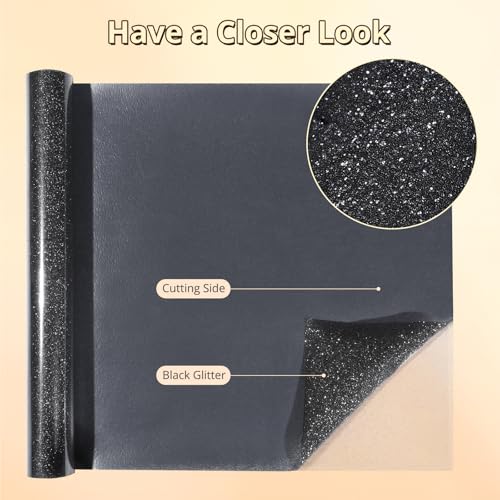 Silver Glitter HTV Vinyl