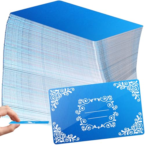 100Pcs 0.45 Metal Business Cards Aluminum Laser Engraving Blanks