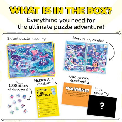 Jigsaw Puzzles 1000 Pieces with Storytelling Comic (1000 Count)