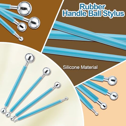 14Pcs Double Ended Stainless Steel Dotting Tools with Multiple Size