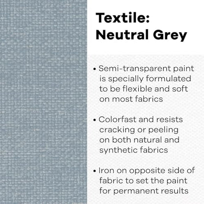 Textile Color Paint NEUT Grey (8 Ounce)