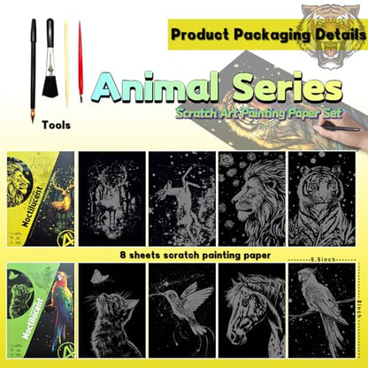 Glow in The Dark Scratch Art for Adults