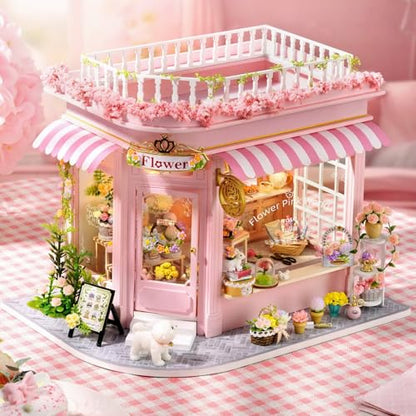 DIY Miniature Dollhouse Kit with Furniture Plus Dust Proof & Music Movement